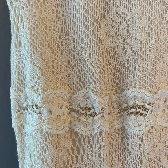 Ecoté White Lace Wide Leg Jumpsuit - Picture 5 of 12